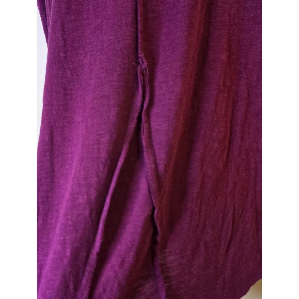 Maurices Purple Lace Collar Henley Tunic Top Womens 3x